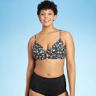 Women's Twist Bikini Top - Kona Sol Black Floral S, Women's,