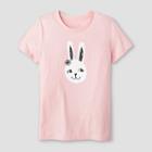 Target Women's Short Sleeve Bunny Graphic T-shirt - Pink