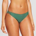 Women's Cheeky Bikini Bottom - Xhilaration Army Green