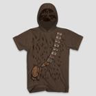Men's Star Wars Chewbacca Short Sleeve Hooded T-shirt - Brown