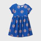 Toddler Girls' Short Sleeve Heart Dress - Cat & Jack Blue