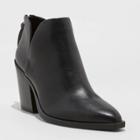 Women's Beatrix Cut Out Heeled Bootie - A New Day Black