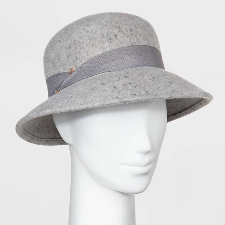 Women's Cloche Hat - A New Day Gray