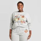 Women's Disney Mickey And Friends Love Graphic Sweatshirt - Heather Gray