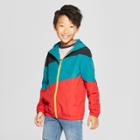 Boys' Colorblock Windbreaker Full Sleeve Jacket - Art Class Blue