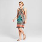 Women's Printed Halter Neck Shift Dress - Chiasso -