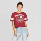 Women's Harry Potter Short Sleeve Hogwarts Cropped T-shirt (juniors') - Garnet