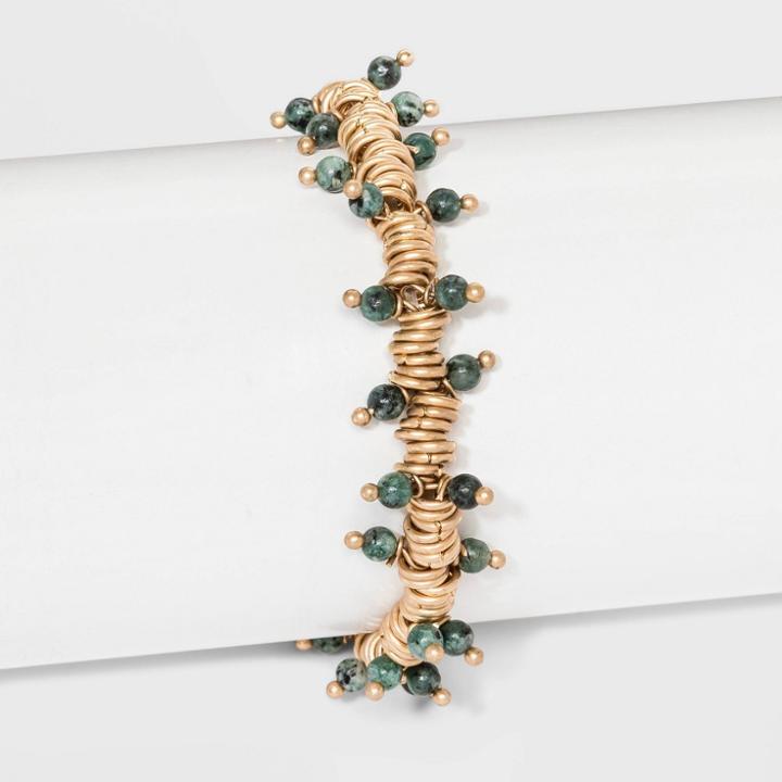 Semi Jade Bracelet - Universal Thread Gold,