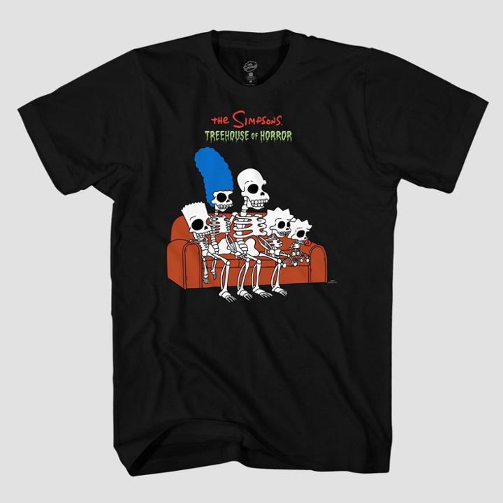 Men's The Simpsons Short Sleeve Graphic T-shirt - Black