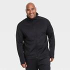 Men's Big & Tall Tech Fleece Full Zip Hoodie - All In Motion Black Xxxl