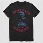 Men's Star Wars Darth Vader Best Papa In The Galaxy Short Sleeve Graphic T-shirt - Black