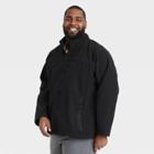 Men's Big & Tall Fleece Softshell Jacket - All In Motion Black