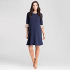 Maternity Bell Sleeve Swing Dress - Expected By Lilac - Navy Xl, Infant Girl's, Blue Gray