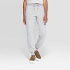 Women's Mid-rise 28 Regular Fit Fleece Jogger Pants - Universal Thread Gray M,