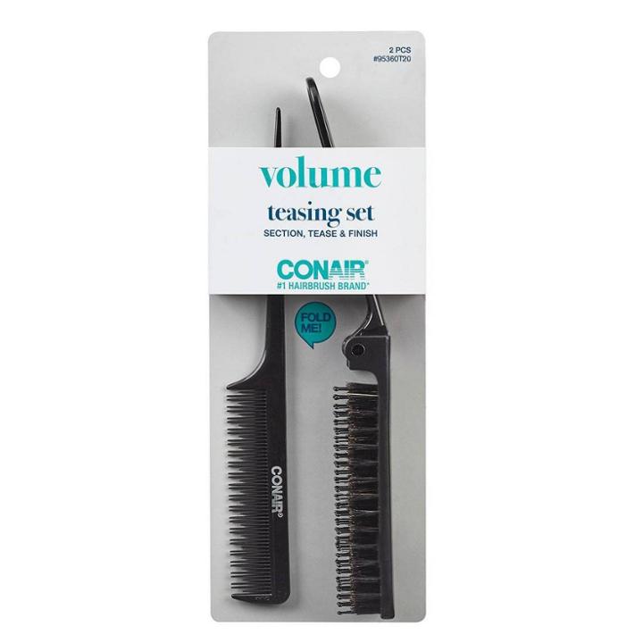 Conair Foldable Teasing Comb & Foldable Teasing Hair Brush