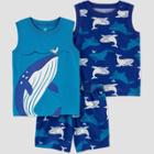 Carter's Just One You Toddler Boys' 3pc Whale Pajama