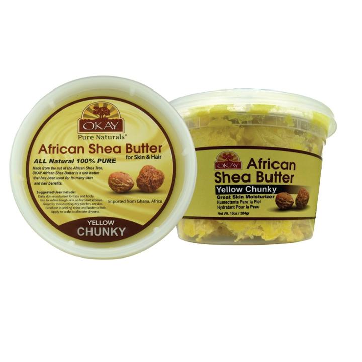 Okay Pure Naturals Shea Butter Chunks - Yellow