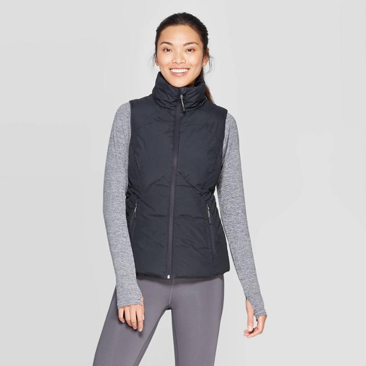 Women's Sleeveless Puffer Vest - C9 Champion Black
