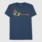 Men's Tall Nintendo Mario & Yoshi Graphic T-shirt - Navy Heather