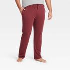 Men's 32 Regular Fit Knit Pajama Pants - Goodfellow & Co Royal Burgundy