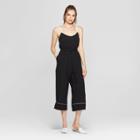 Women's Waist Tie Jumpsuit - Lily Star (juniors') Black/white