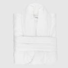 S Finesse Shawl Bathrobe White - Trident Group