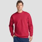 Hanes Men's Ecosmart Fleece Crew Neck Sweatshirt - Deep Red