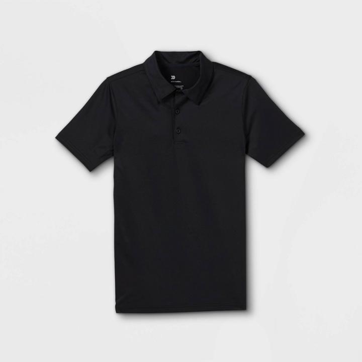 Boys' Golf Polo Shirt - All In Motion Black
