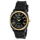 Tko Orlogi Women's Tko Rubber Strap Watch - Black, Black/gold