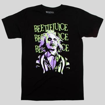 Men's Beetlejuice Short Sleeve Graphic T-shirt - Black