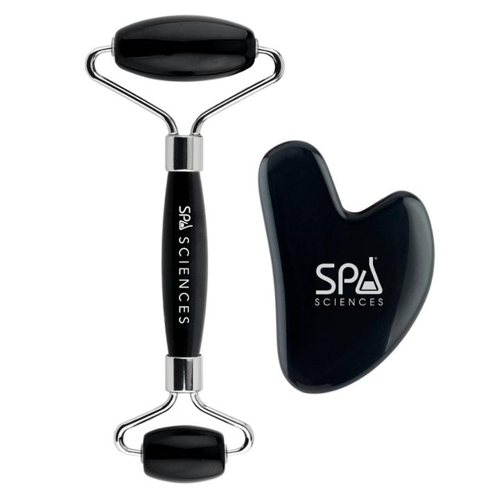 Spa Sciences Obsidian Roller & Gua