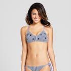 Women's Laser Cut Star Bralette Bikini Top - Xhilaration Blue