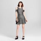 Women's Lurex Shine Cold Shoulder Party Dress - Necessary Objects