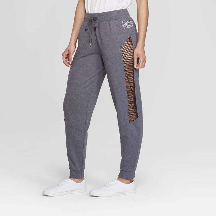 Women's Game Of Thrones Mesh Panel Jogger Pants (juniors') - Gray