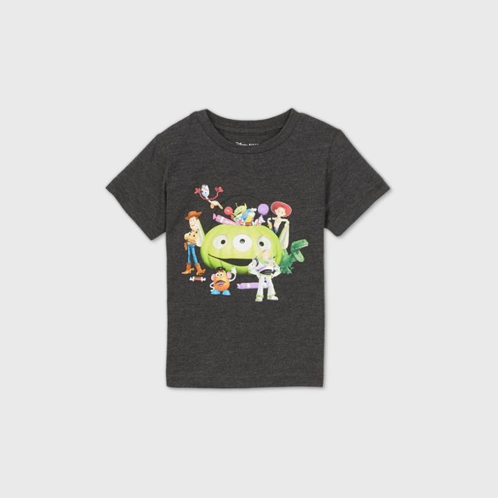 Toddler Boys' Toy Story Halloween Pumpkin Short Sleeve Graphic T-shirt - Black