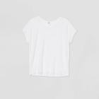 Women's Cozy Short Sleeve Top - Joylab White