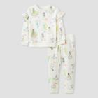 Toddler Girls' Disney Princess Top And Bottom Set - 2t, Ivory/white