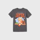 Boys' Short Sleeve Nintendo Mario T-shirt - Charcoal Heather