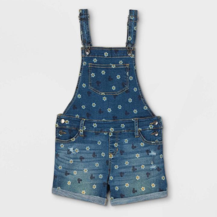 Girls' Disney Denim Romper - Blue