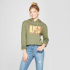 Freeze Women's Mtv Cropped Hoodie - (juniors') Green