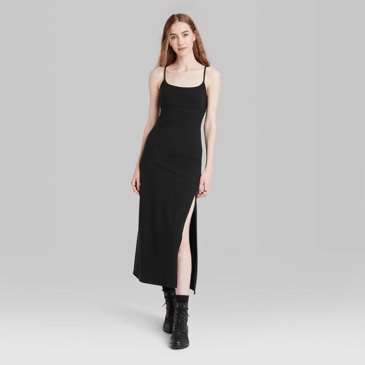Women's Sleeveless Tie-back Dress - Wild Fable Black