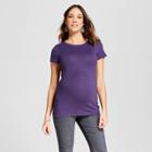 Maternity Crew Neck T-shirt - Isabel Maternity By Ingrid & Isabel Dark Purple Heather L, Infant Girl's