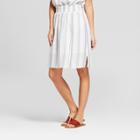 Women's Striped Smocked Skirt - Universal Thread Blue