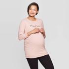 Maternity Embroidered Mama Sweatshirt - Isabel Maternity By Ingrid & Isabel