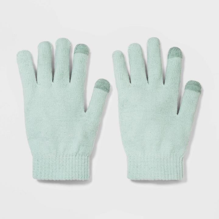 Women's Tech Touch Magic Gloves - Wild Fable Mint One Size, Green