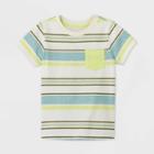 Toddler Boys' Slub Striped T-shirt - Cat & Jack Yellow