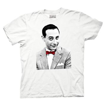 New World Sales Men's Pee-wee Herman T-shirt - White Xl, Black White