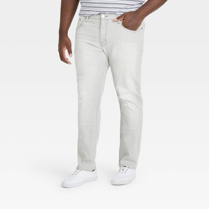 Men's Tall Slim Fit Lightweight Jeans - Goodfellow & Co Gray