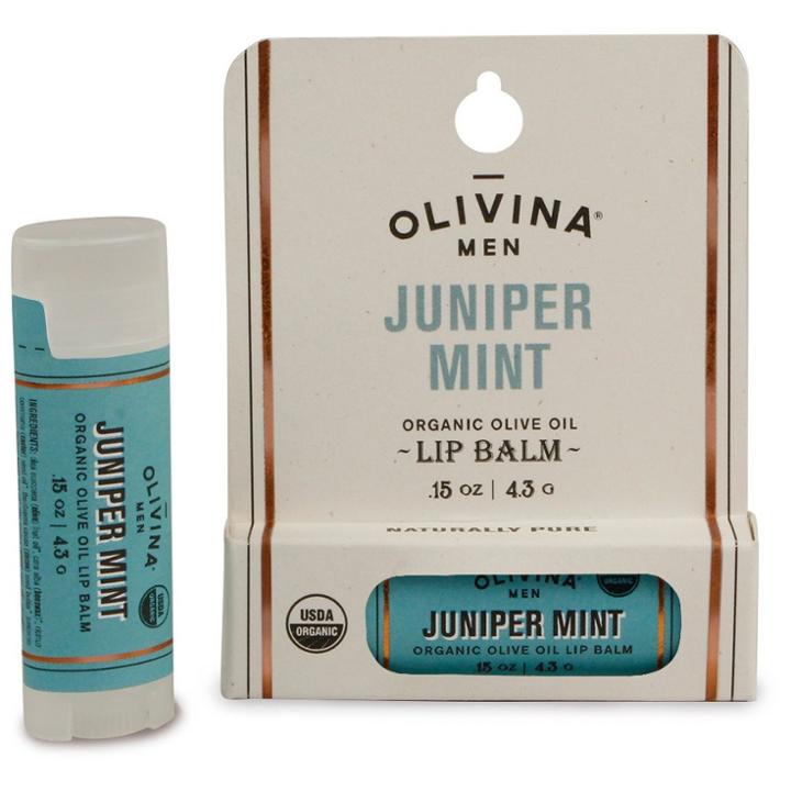 Target Olivina Men Juniper Mint Organic Lip Balm