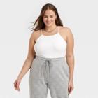 Women's Plus Size Bodysuit - A New Day White
